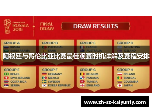 阿根廷与哥伦比亚比赛最佳观赛时机详解及赛程安排